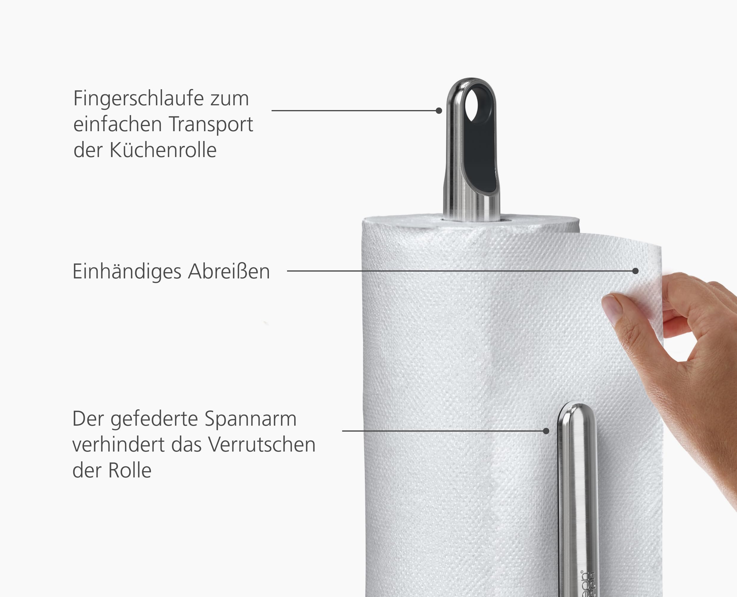 joseph-joseph-hold-k-chenrollenhalter-mit-federspannarm-und-einhand-abrei-funkti image 4