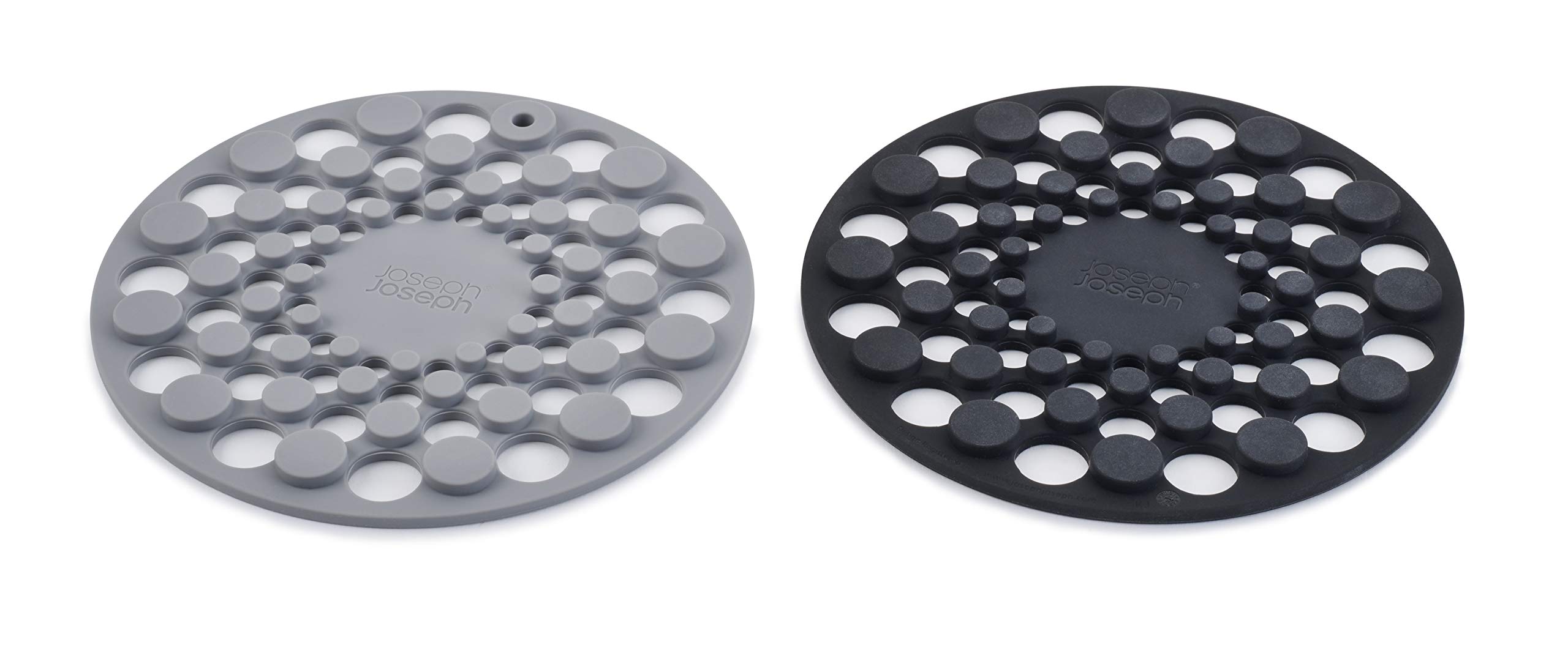 joseph-joseph-spot-on-2er-set-silikonuntersetzer-hitzebest-ndig-bis-220-c-schwar image 2