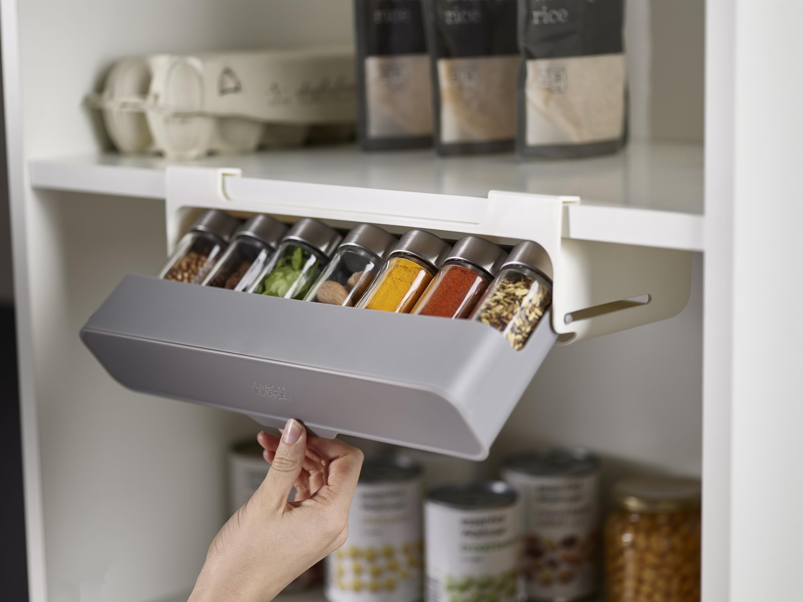 joseph-joseph-cupboardstore-gew-rzregal-unter-regal-organizer-mit-ausziehbarer-s image 4