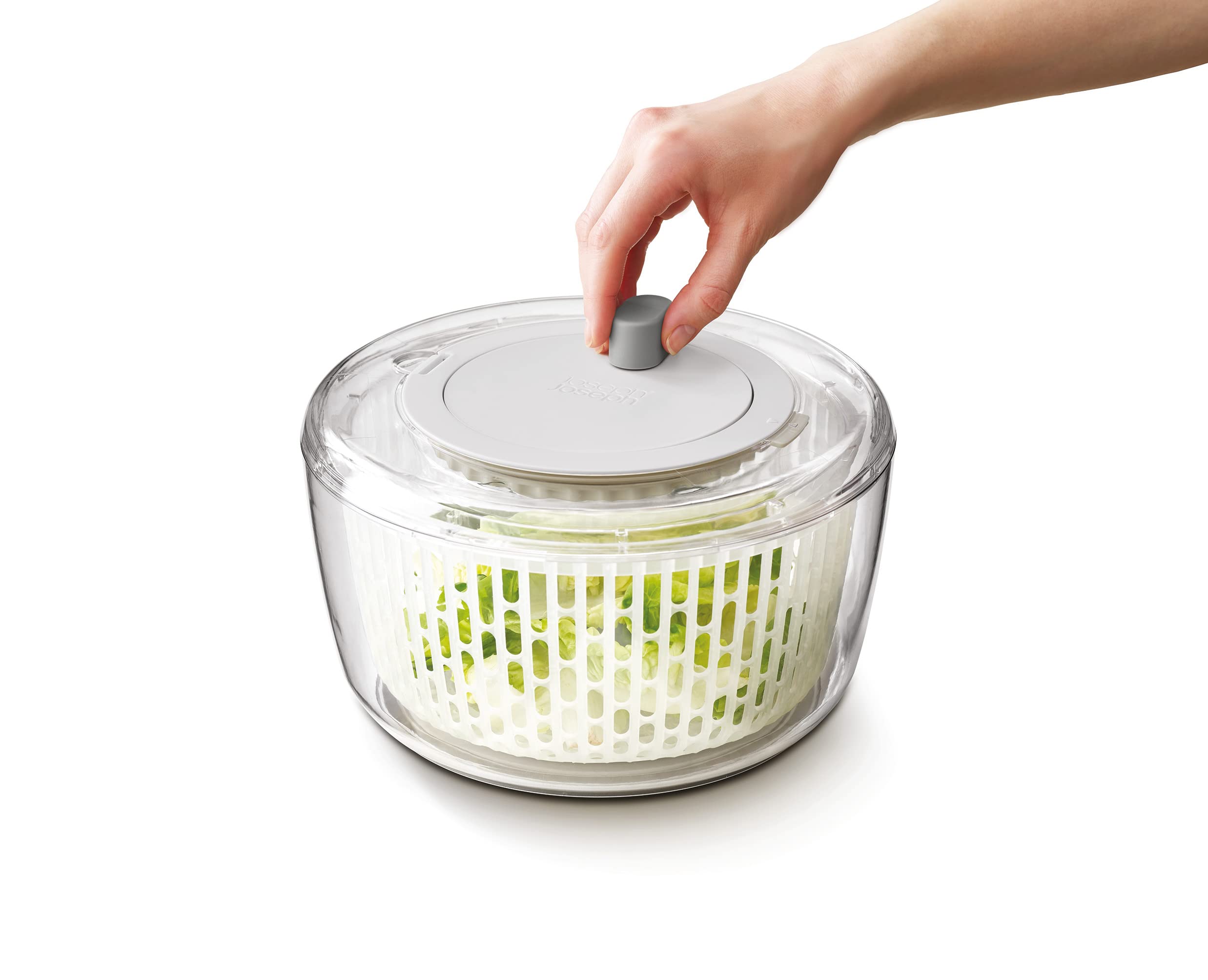 joseph-joseph-duo-3-teiliges-salat-zubereitungsset-salatschleuder-hobel-und-reib image 1