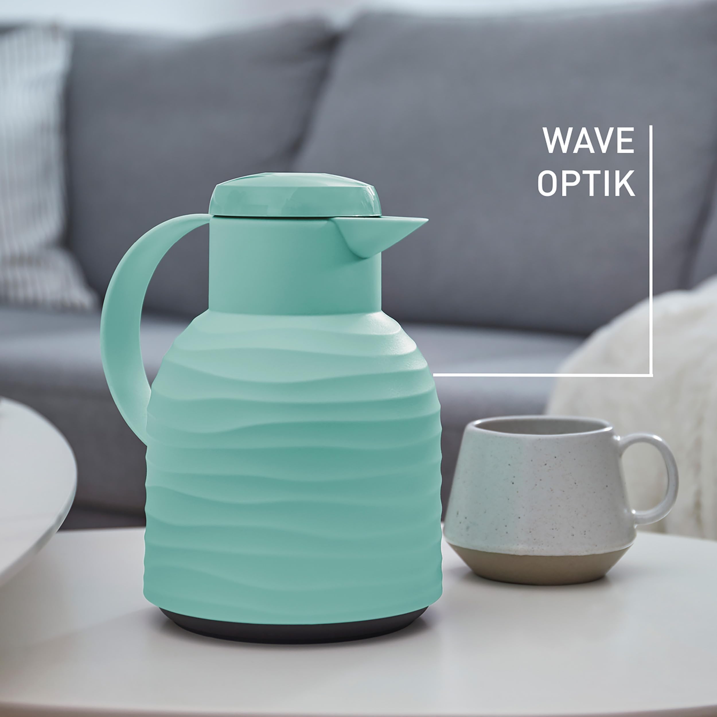 emsa-samba-wave-isolierkanne-1-liter-mit-quick-press-verschluss-glaskolben-12h-h image 5