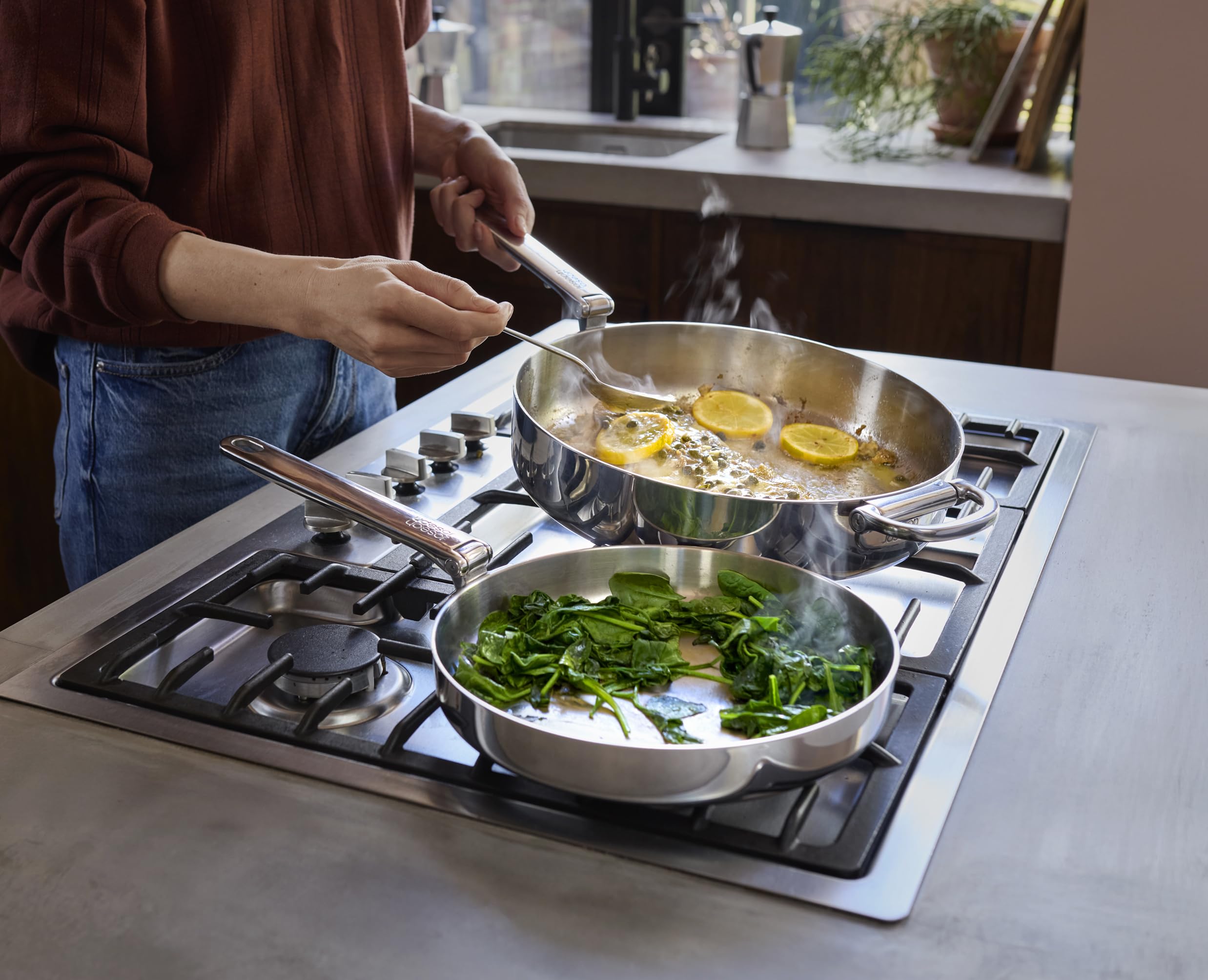 joseph-joseph-space-steel-20-cm-edelstahl-bratpfanne-mit-klappbarem-griff-3-lagi image 4