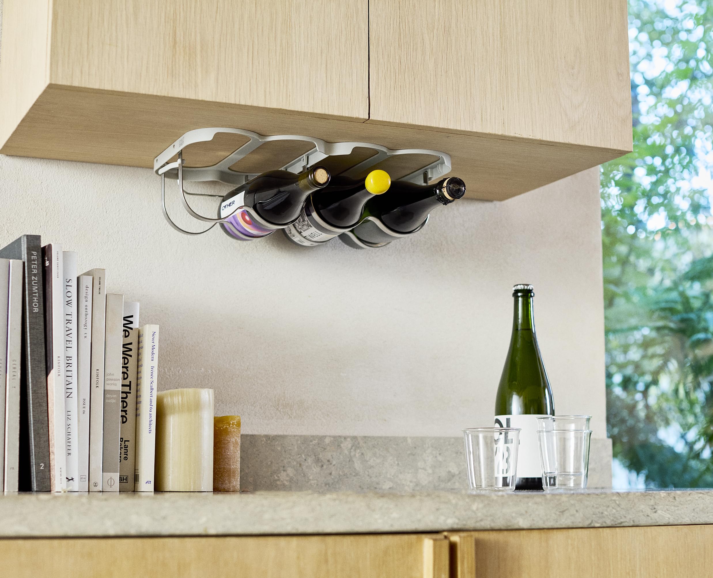 joseph-joseph-cradle-klappbares-weinregal-f-r-schrankmontage-edelstahl-flaschenh image 3