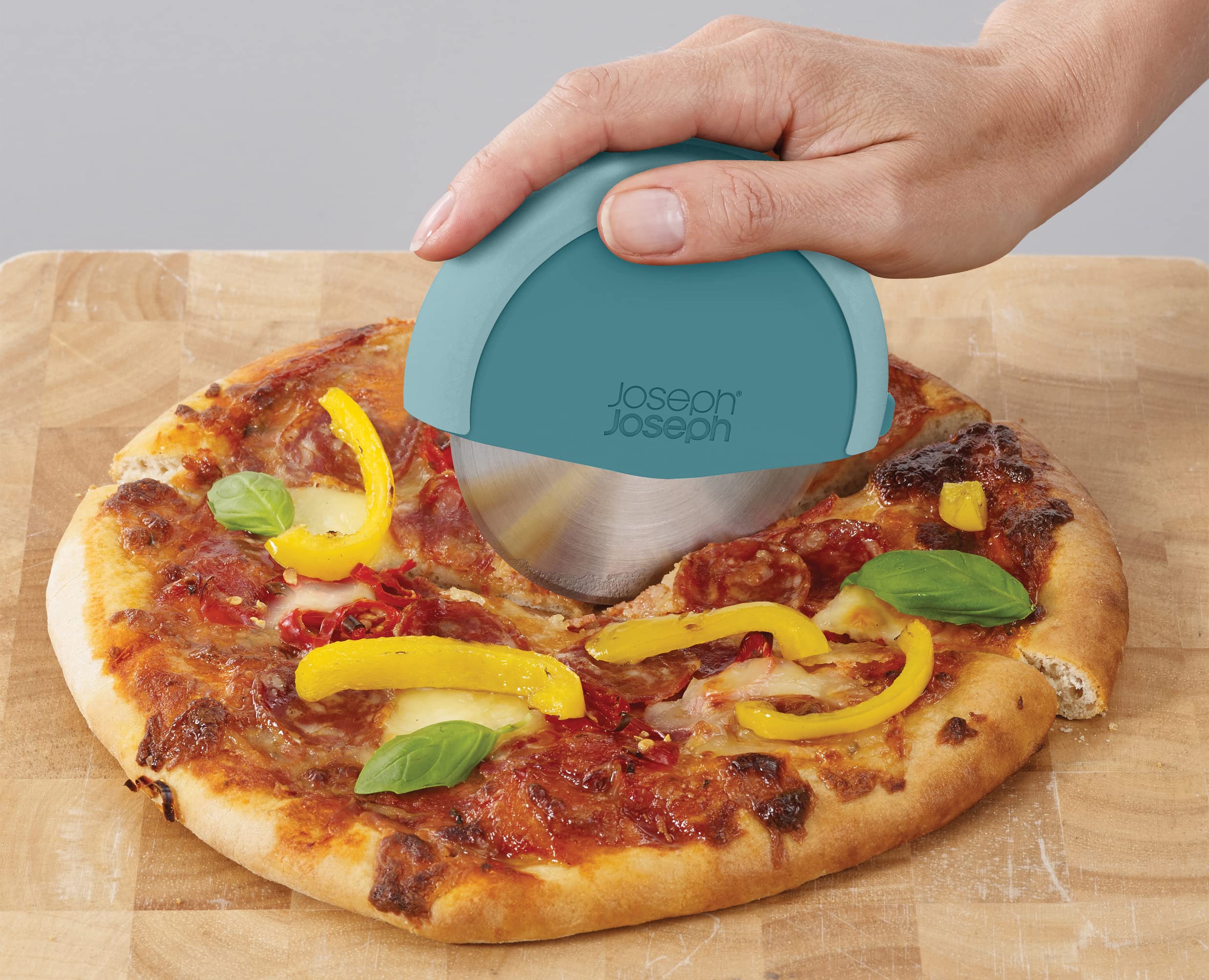 joseph-joseph-duo-pizzaschneider-mit-klingenschutz-abnehmbares-schneidrad-siliko image 5
