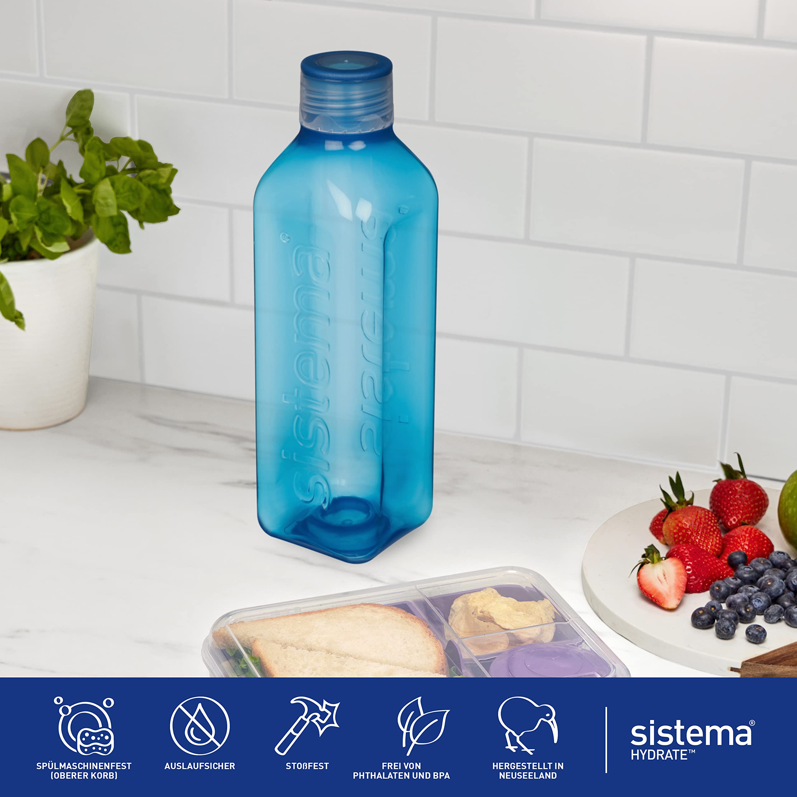 sistema-square-trinkflasche-1-liter-2er-set-bpa-freies-tritan-dichter-schraubdec image 8
