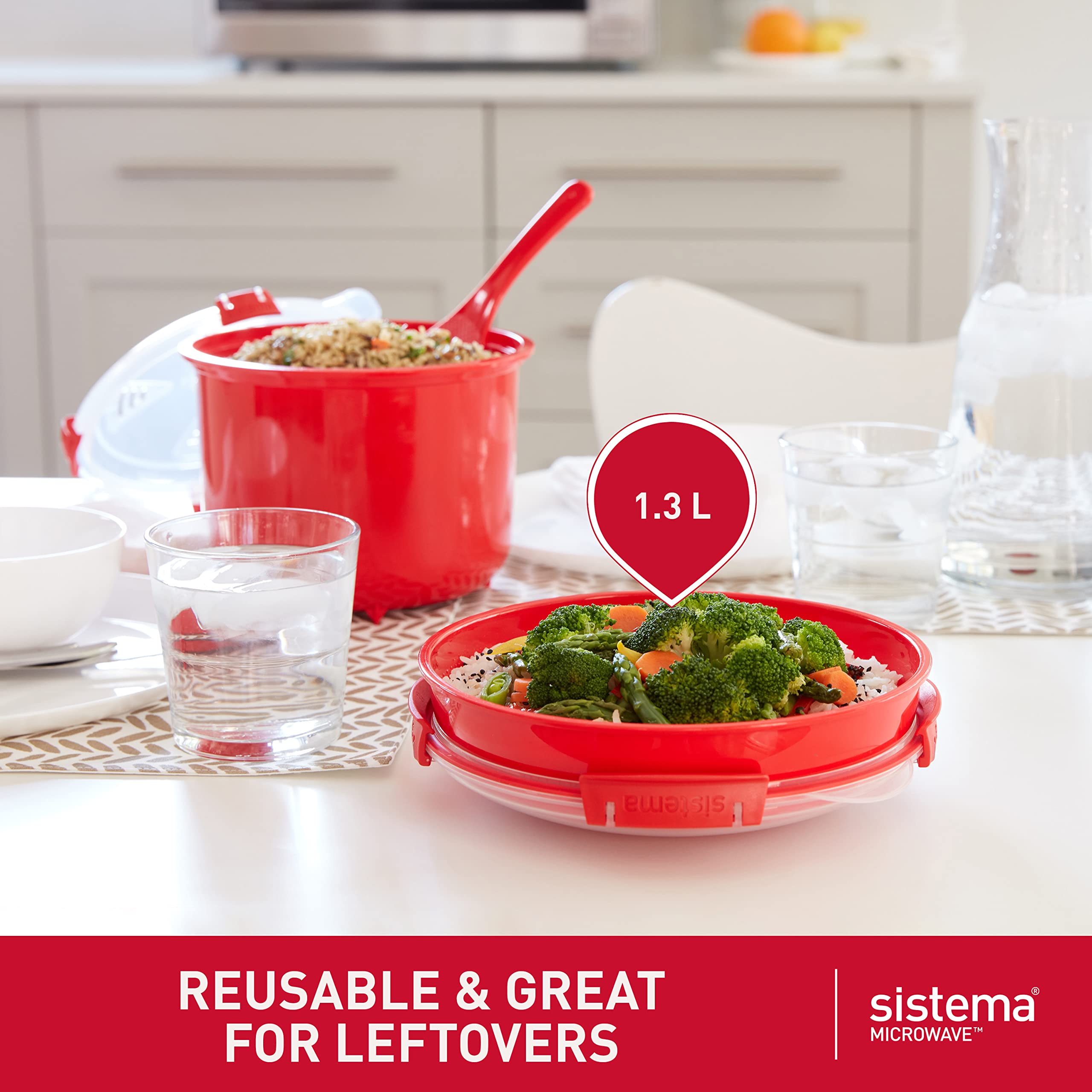 sistema-microwave-runde-mikrowellensch-ssel-1-29-l-mikrowellenbeh-lter-mit-dampf image 5