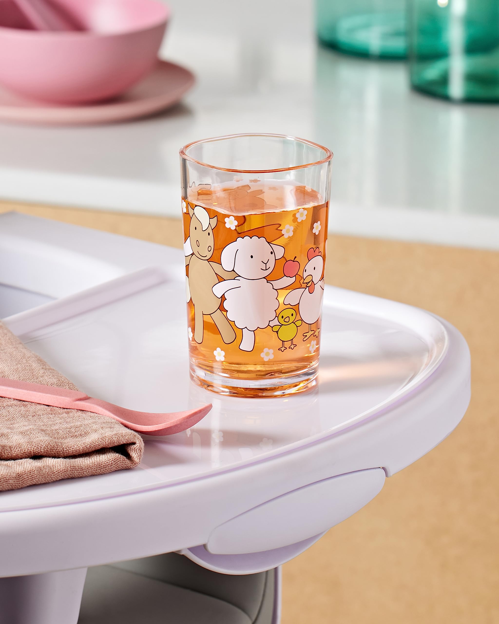 emsa-kindertrinkglas-bauernhof-0-2-l-kinderbecher-san-kunststoff-transparentgr-n image 4