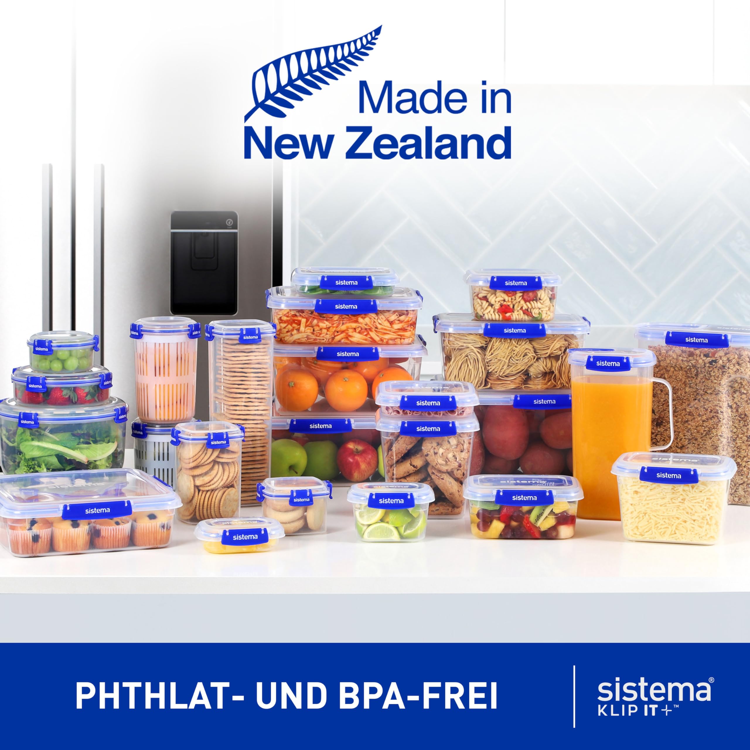 sistema-klip-it-plus-frischhaltedosen-set-4-x-1-l-luftdichte-stapelbare-vorratsd image 6