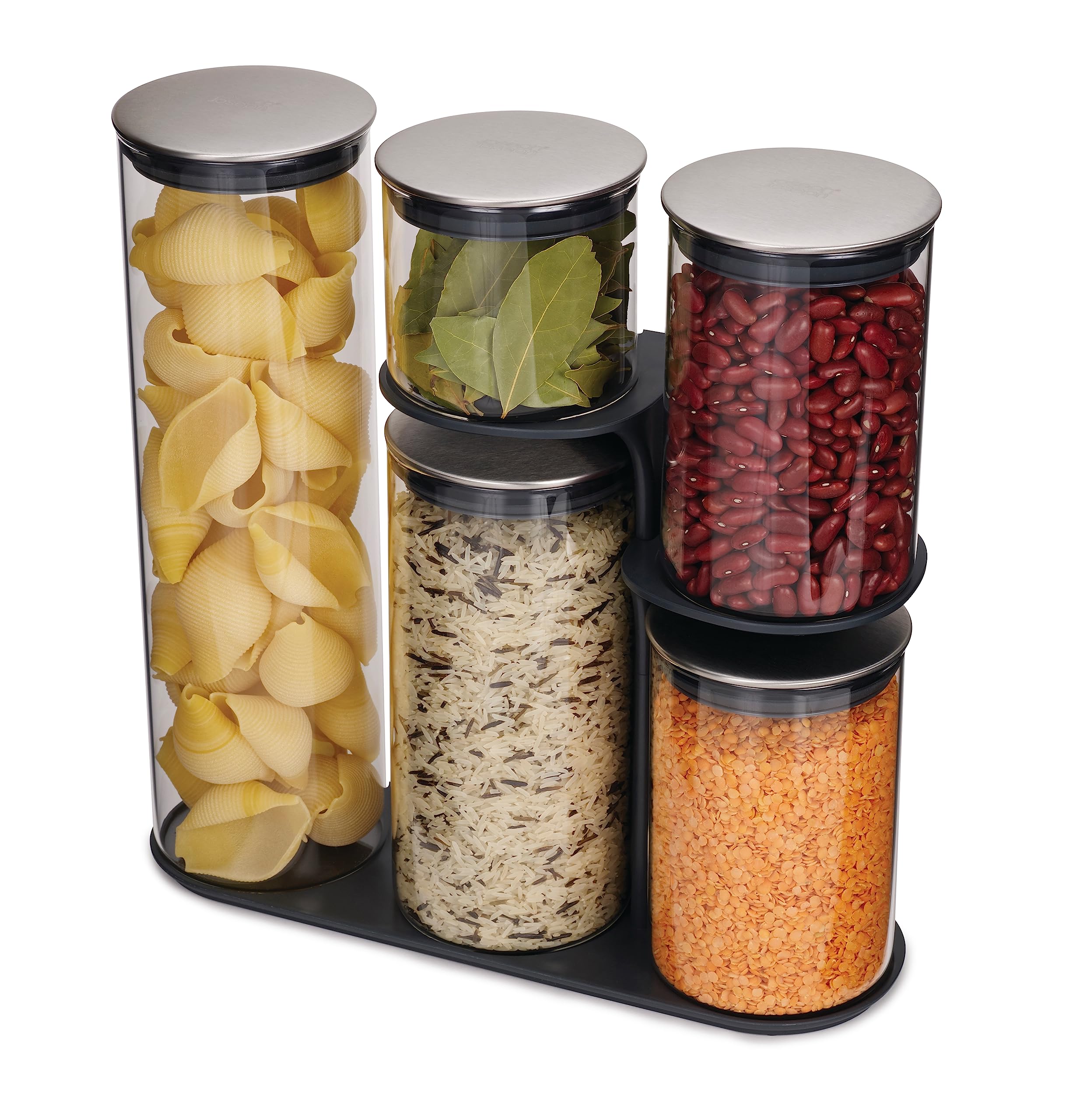 joseph-joseph-editions-podium-5-teiliges-aufbewahrungsbeh-lter-set-mit-st-nder-b image 8
