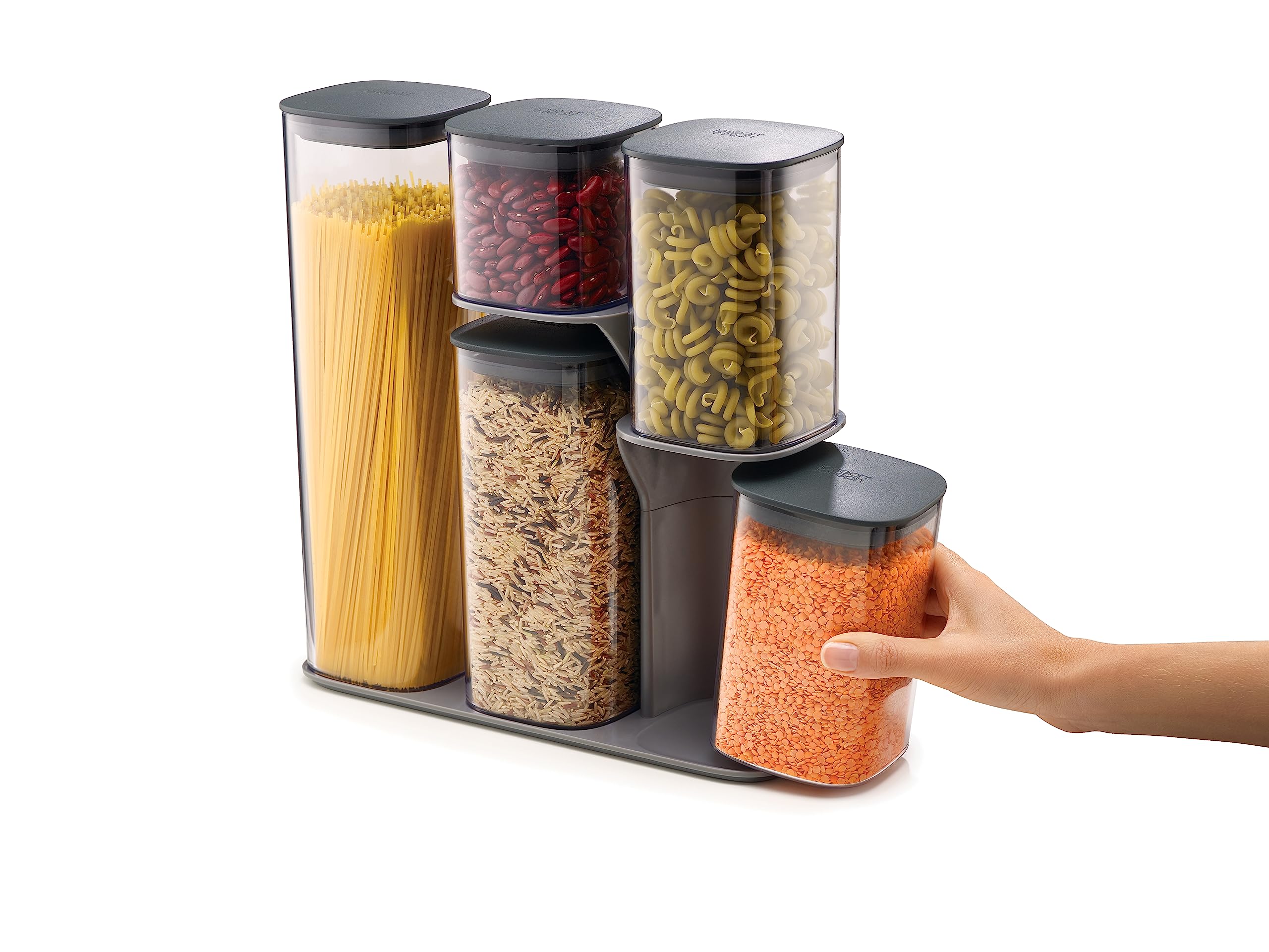 joseph-joseph-editions-podium-5-teiliges-aufbewahrungsbeh-lter-set-mit-st-nder-b image 7
