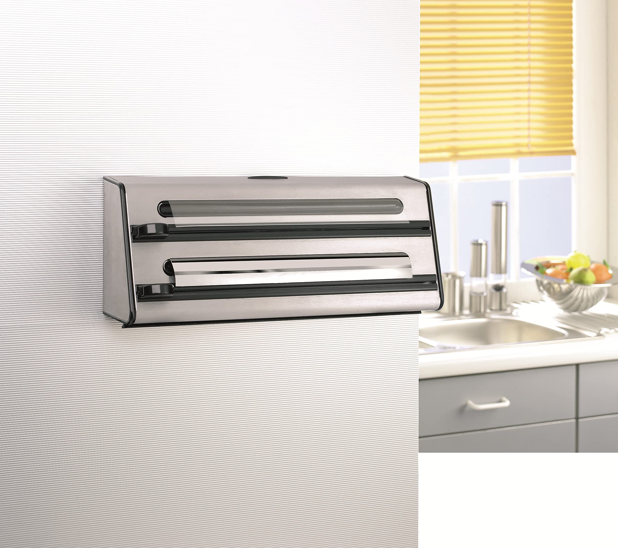 emsa-contura-3-fach-schneidabroller-in-edelstahloptik-f-r-k-chenrolle-alufolie-u image 3