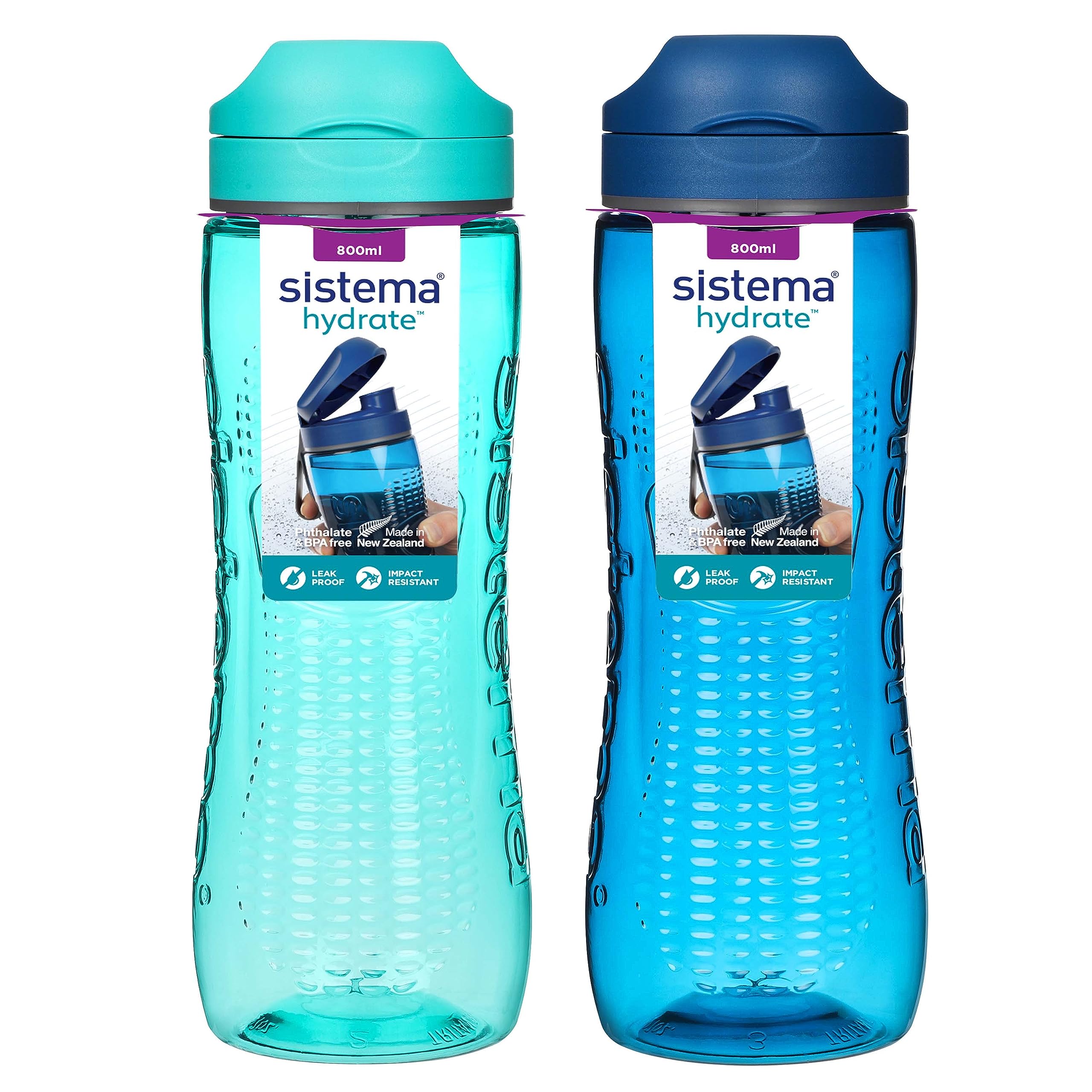 sistema-hydrate-tritan-swift-wasserflasche-800-ml-auslaufsichere-trinkflasche-mi image 1