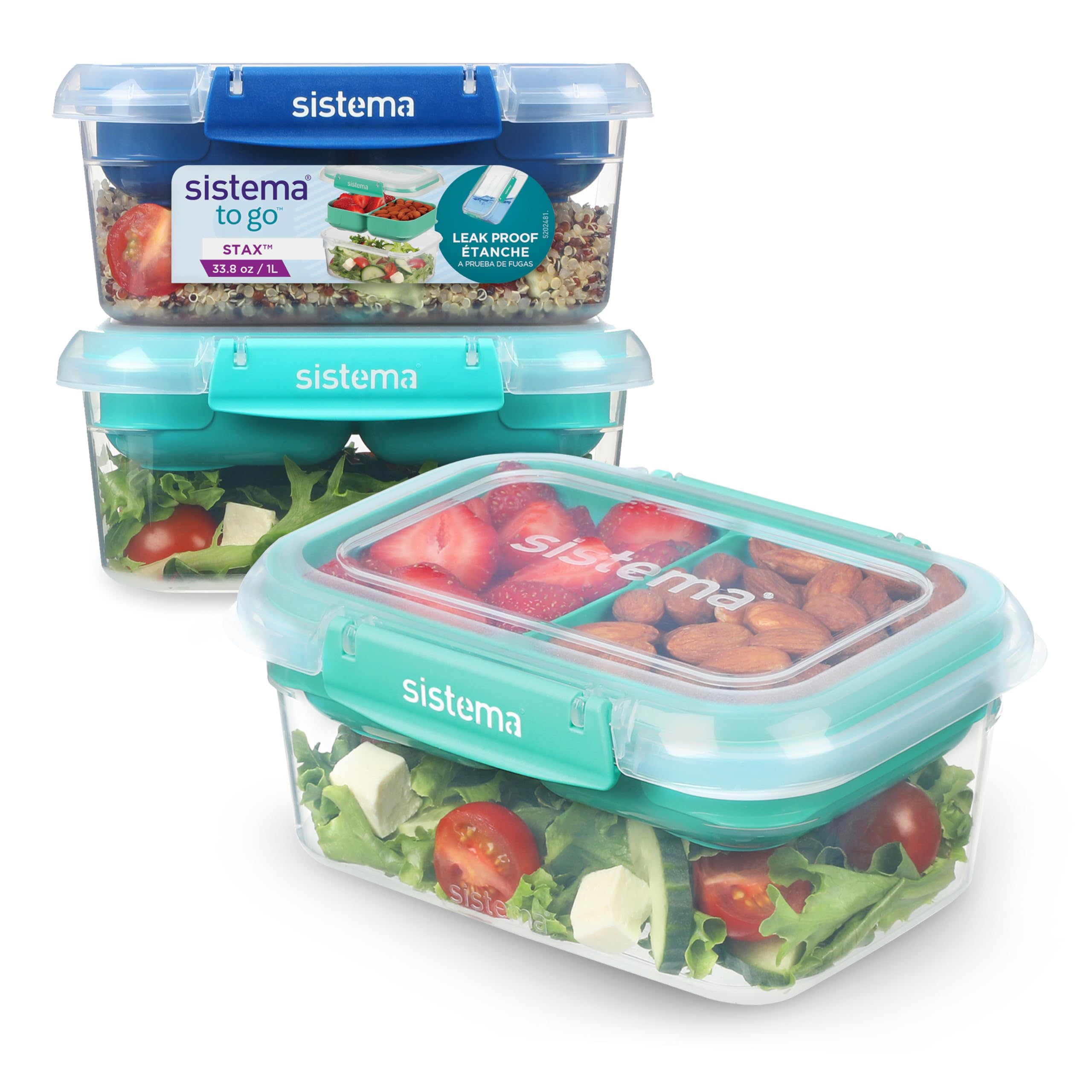 sistema-klip-it-plus-frischhaltedosen-set-4-x-1-l-luftdichte-stapelbare-vorratsd image 7