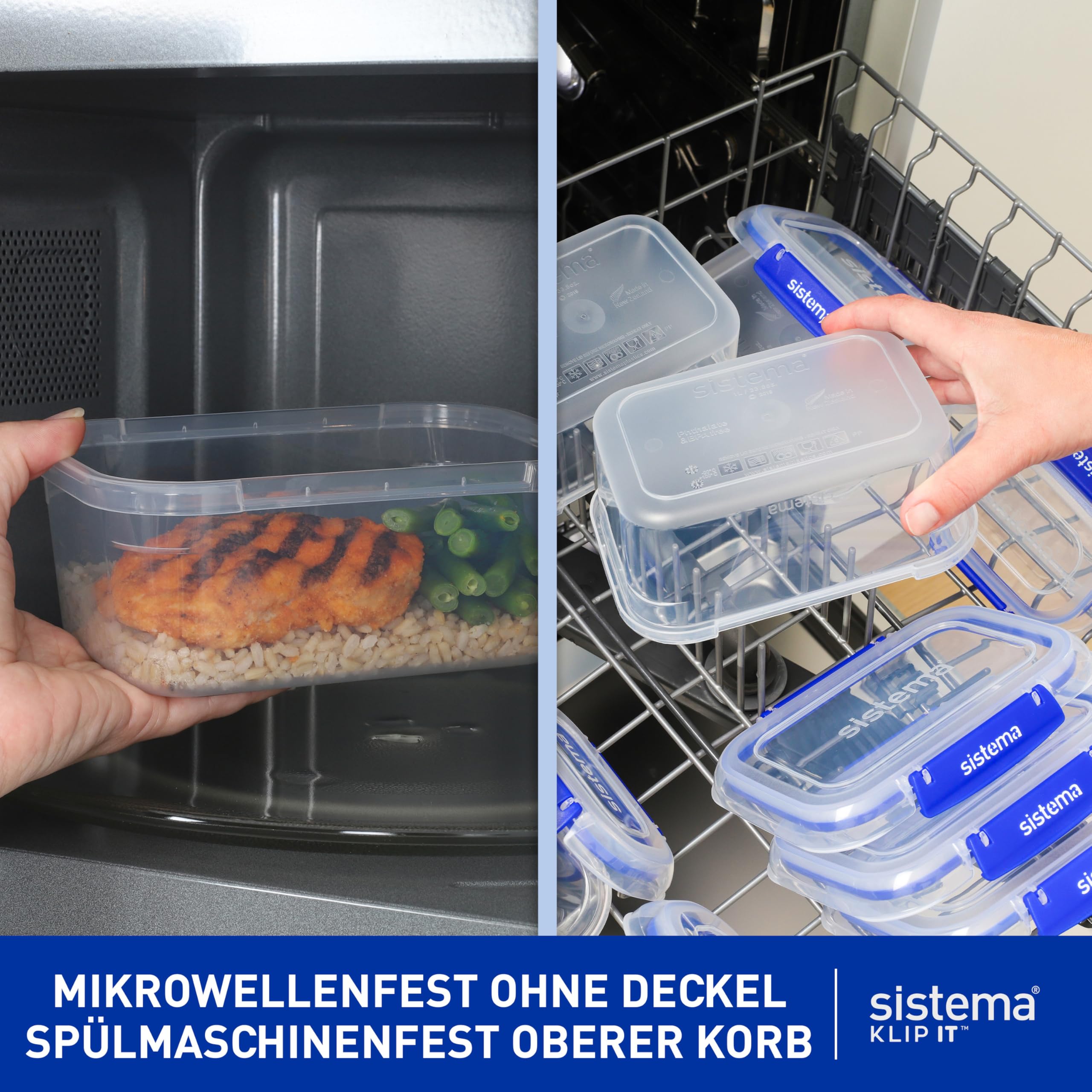 sistema-klip-it-vorratsdosen-set-28-teilig-14-luftdichte-stapelbare-frischhalted image 5