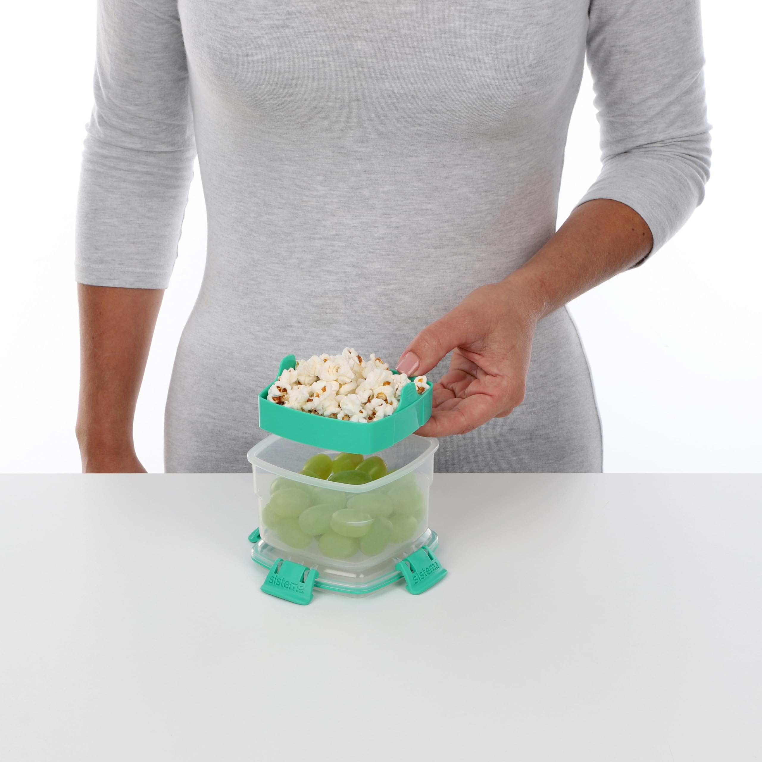 sistema-snacks-to-go-frischhaltedose-400-ml-snack-box-mit-2-f-chern-und-herausne image 3