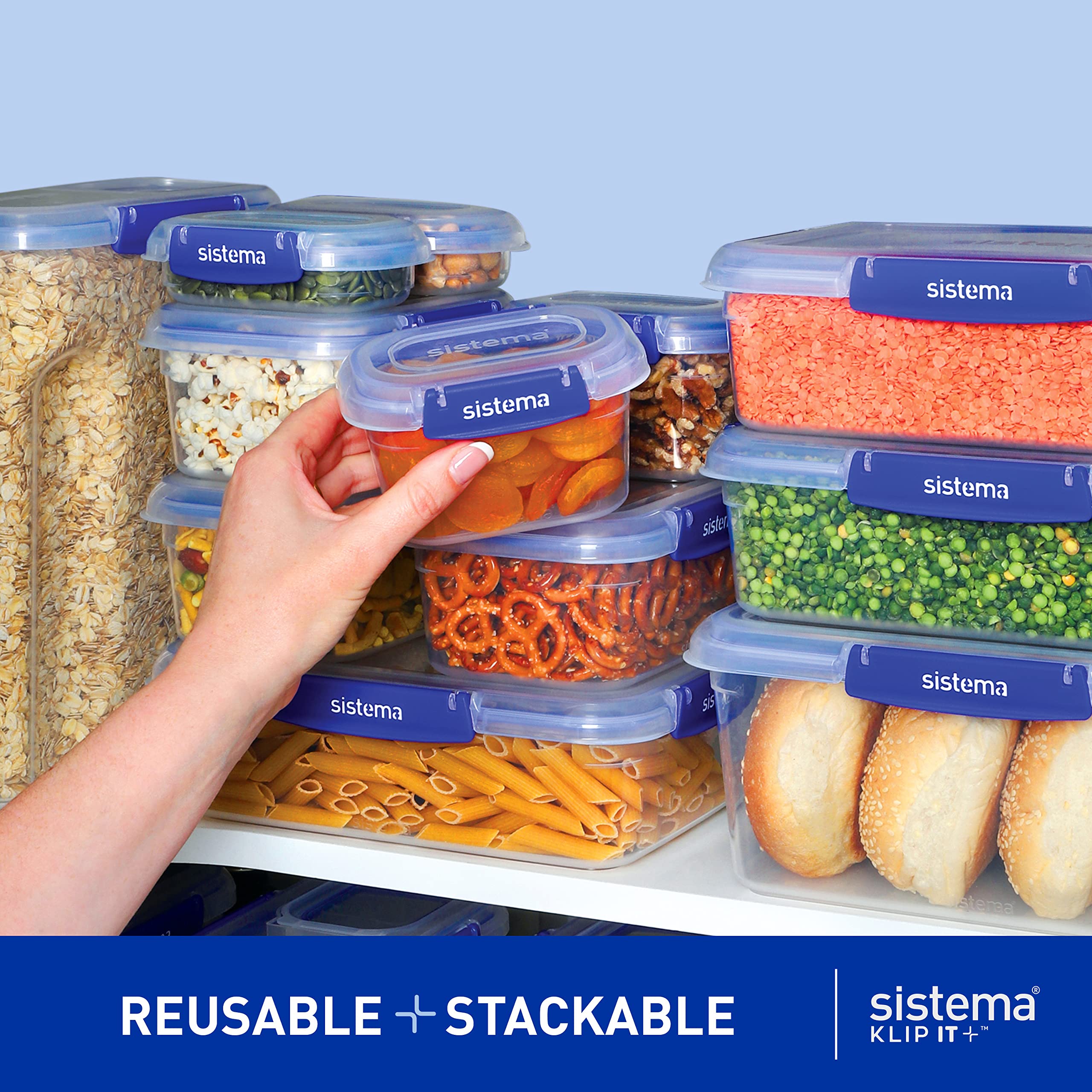 sistema-klip-it-plus-frischhaltedose-5-5-l-quadratisch-stapelbare-luftdichte-vor image 3