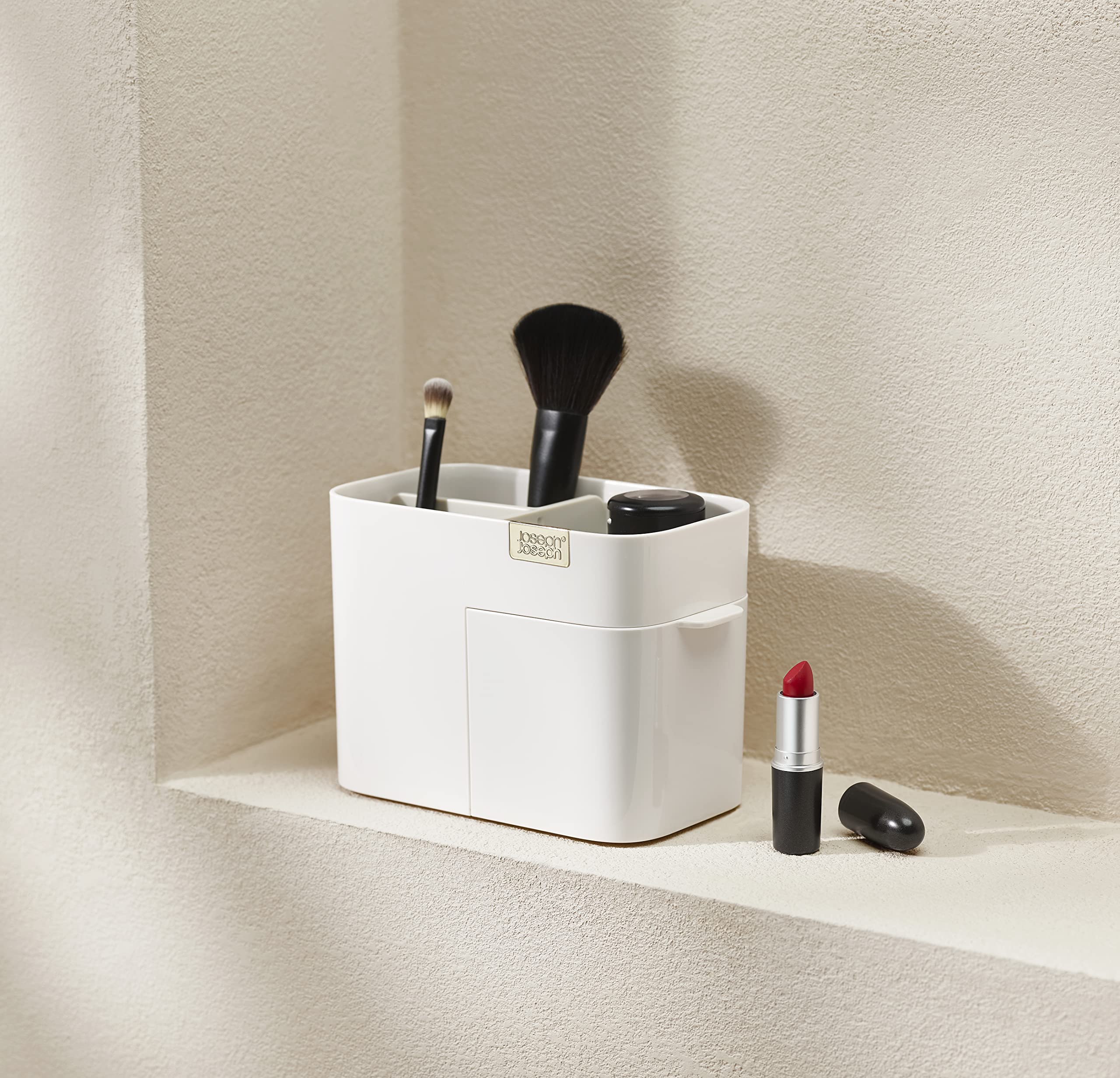 joseph-joseph-viva-kompakter-kosmetik-organizer-mit-schublade-small-shell image 2