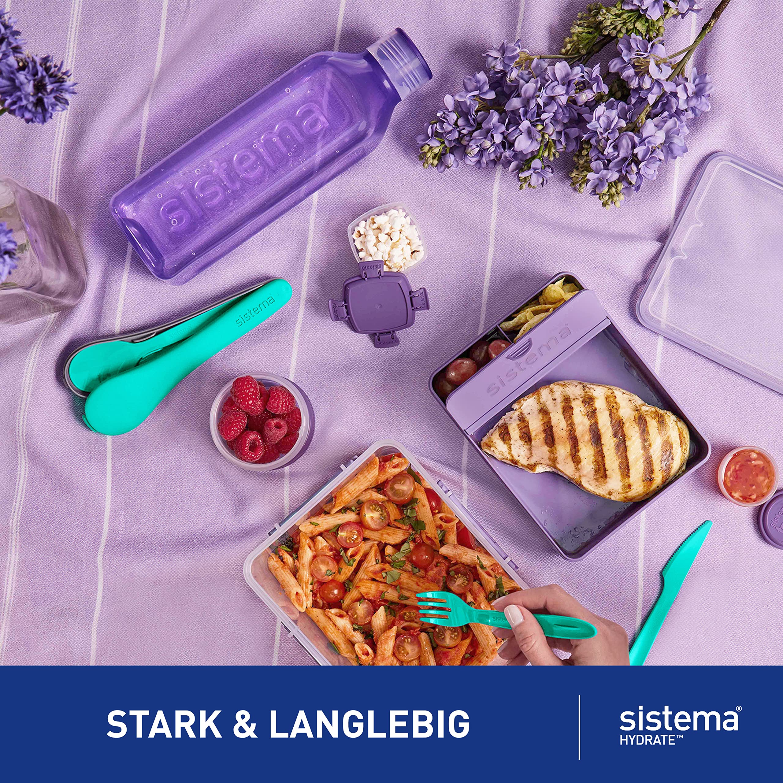 sistema-hydrate-quadratische-wasserflasche-725-ml-bpa-freie-trinkflasche-mit-dic image 4